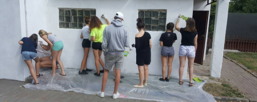 Warsztaty malowania muralu dla dzieci i młodzieży